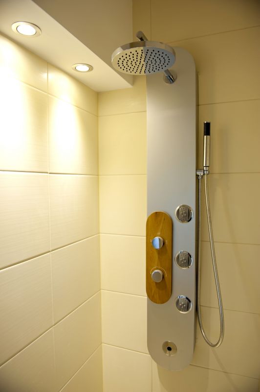 Walk-in Shower with Multiple Shower Heads